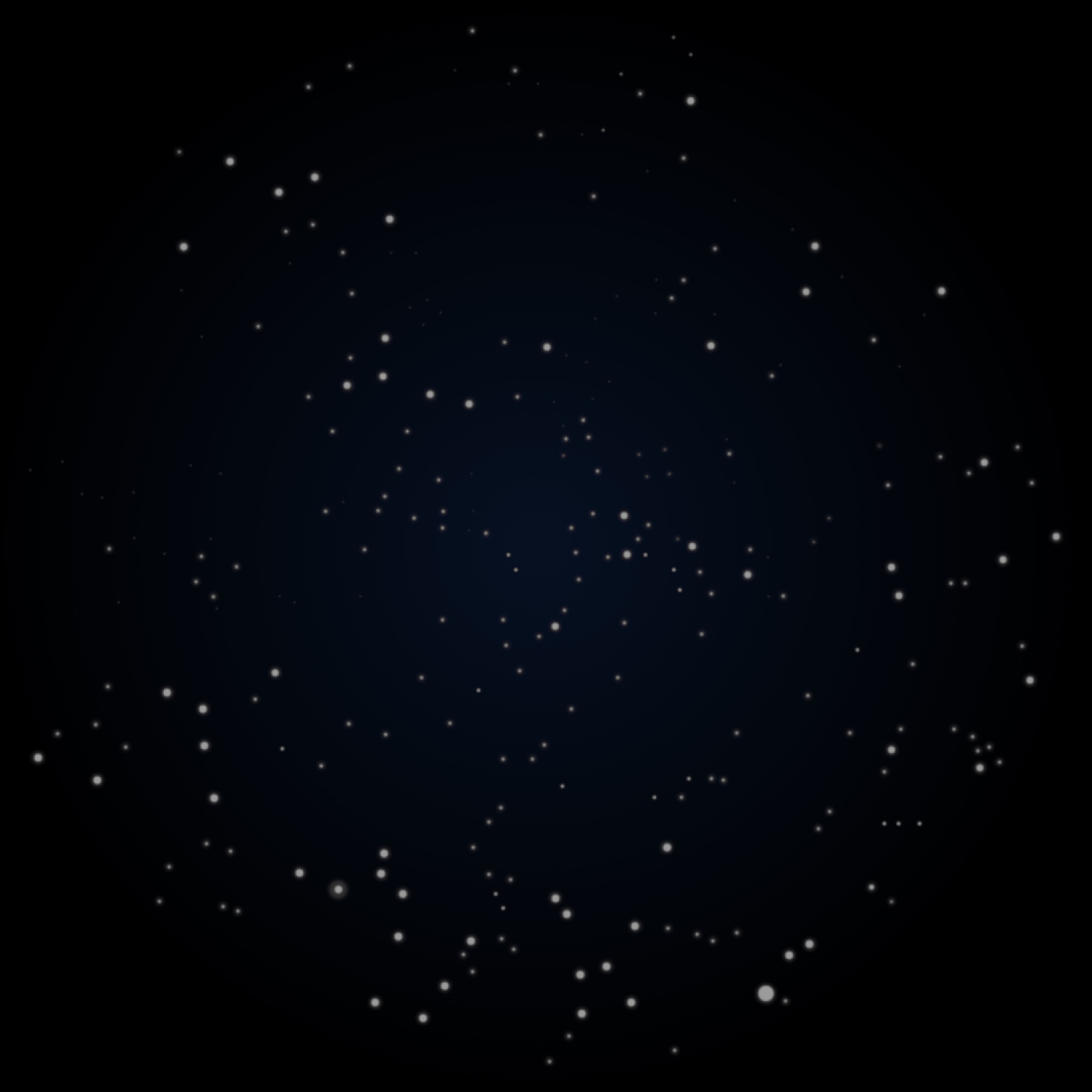 rotating star constellation in night sky